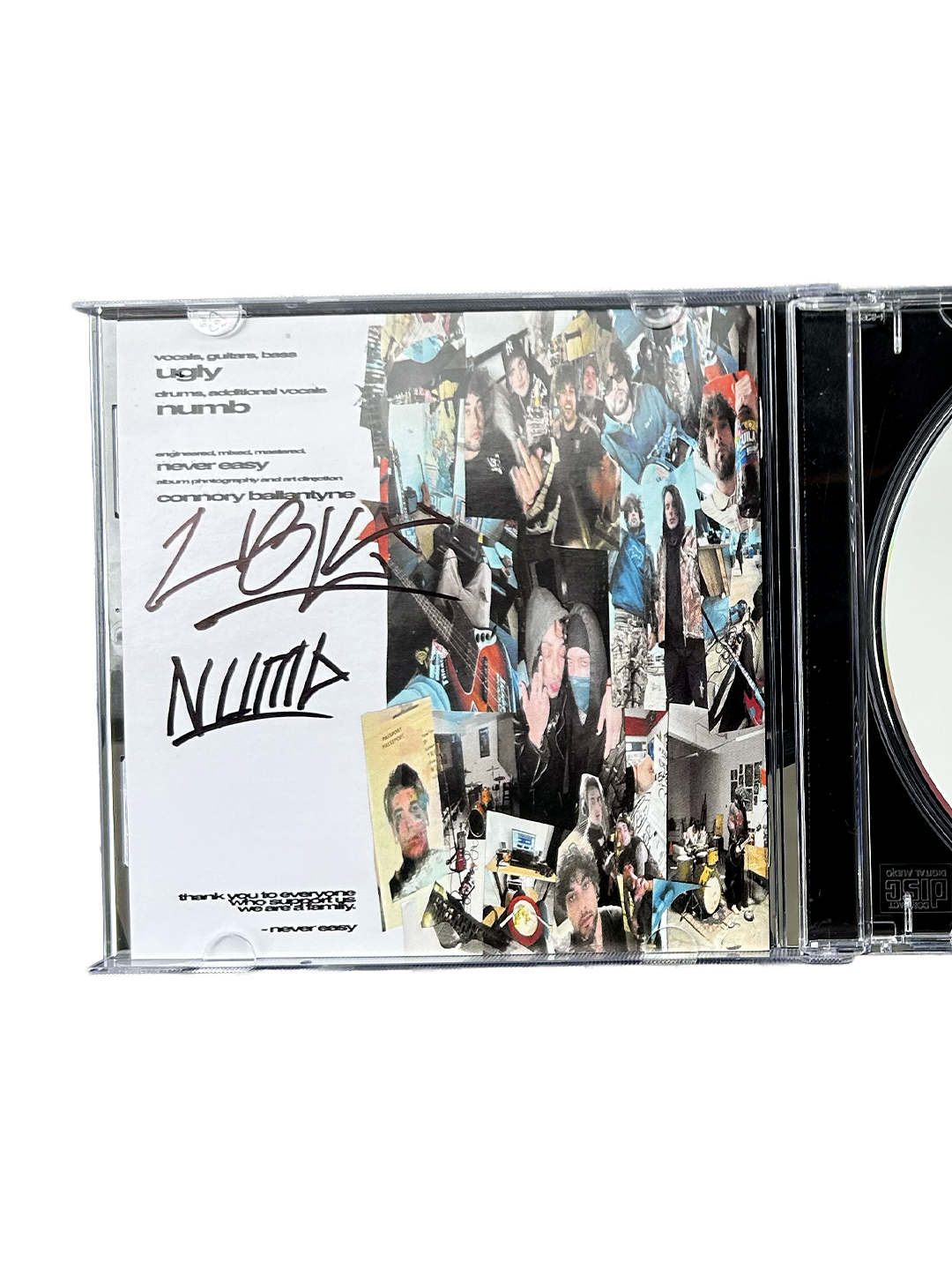 it never gets easier cd (signed)